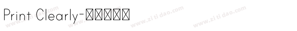 Print Clearly字体转换